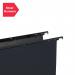 Rexel-Foolscap-Heavy-Duty-Suspension-Files-with-Tabs-and-Inserts-for-Filing-Cabinets-15mm-base-Polypropylene-Black-Crystalfile-Extra-Pack-of-25-3000080