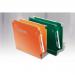 Rexel 330 Lateral Hanging Files with Tabs and Inserts, 15mm V-base, Polypropylene, Green, Crystalfile Extra, Pack of 25