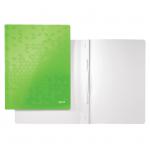 Leitz WOW A4 Card Flat File. Green - Outer carton of 10 30010054
