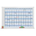 Nobo Monthly Magnetic Board Planner Magnetic Drywipe 900x600mm Code 3048101 3048101