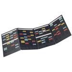 Nobo T-Card mini Planning Kit 4 flaps Size 1.5 3084200