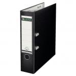 Leitz 180 Lever Arch File Plastic Patented 180 mechanism. A4, 80 mm. Black (Pack 3) 310335095