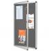 Nobo Visual Insert Noticeboard With Lockable Acrylic Front Cover 907x661mm
