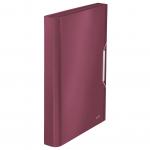 Leitz Style A4 Expanding File with 6 Compartments, Garnet Red - Outer carton of 5 39570028