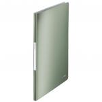 Leitz Style Display Book. Polypropylene. 20 pockets. 40 sheet capacity. A4. Celadon Green. - Outer carton of 10 39580053