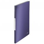 Leitz Style Display Book. Polypropylene. 20 pockets. 40 sheet capacity. A4. Titan Blue. - Outer carton of 10 39580069