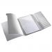 Leitz Style Divider Book. Polypropylene. 12 tabbed dividers. 200 sheet capacity. A4.
