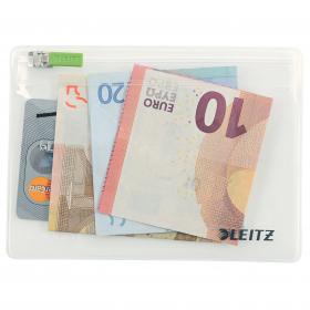 Leitz Complete Traveller Zip Pouch, Clear, Plastic, Size: XS (Pack 2) 40060000