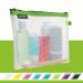 Leitz-WOW-water-resistant-Travel-Pouch-cosmetic-Size-24x17x3-cm-Cosmetic-pouch-for-hand-luggage-Green-Outer-carton-of-10-40140054