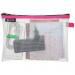Leitz WOW water resistant Travel Pouch Medium Size: 24x17 cm. Pink - Outer carton of 10