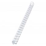 GBC CombBind Binding Combs, 32mm, 280 Sheet Capacity, A4, 21 Ring, White (Pack of 50) 4028204