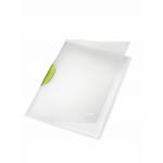 Leitz ColorClip Magic. Polypropylene. Translucent cover and clip. 30 sheet capacity. A4. Dark Green - Outer carton of 6 41740059