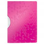 Leitz WOW Colorclip File A4 Polypropylene 30 Sheet Capacity Pink Metallic - Outer carton of 10 41850023
