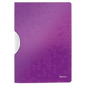 Leitz WOW Colorclip File A4 Polypropylene 30 Sheet Capacity Purple -