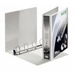 Leitz SoftClick 4 Ring Binder, Holds up to 380 Sheets, 63 mm Spine, A4, White - Outer carton of 4 42030001