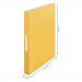 Leitz-Cosy-Ring-Binder-2-Ring-A4-25mm-width-Warm-Yellow-Outer-carton-of-10-42380019