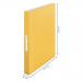 Leitz Cosy Ring Binder 2 Ring A4 - 25mm width - Warm Yellow - Outer carton of 10