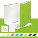 Leitz-WOW-Ring-Binder-Laminated-25-mm-2-D-Ring-mechanism-A4-Green-Outer-carton-of-10-42410054