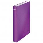 Leitz WOW Laminated Ring Binder A4 25 mm 2 D-Ring Purple - Outer carton of 10 42410062