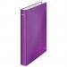 Leitz WOW Laminated Ring Binder A4 25 mm 2 D-Ring Purple - Outer carton of 10