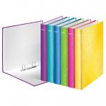 Leitz WOW Ringbinder A4+ Laminated 2 D-Ring 25mm Assorted - Outer carton of 10 42412099