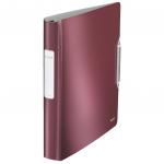 Leitz Active Style SoftClick Ring Binder A4 4 D-Ring 30mm Garnet Red - Outer carton of 5 42450028