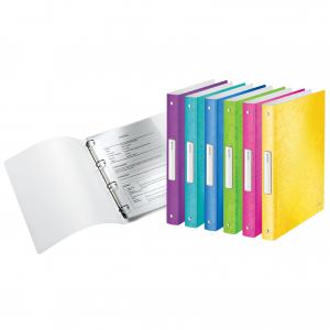 Leitz WOW Ringbinder A4 Polypropylene 4 O-Ring 25mm Assorted - Outer