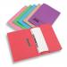 Rexel Jiffex Foolscap Transfer File with Pocket - Orange (Pack of 25)