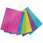 Leitz WOW A4 Document Wallet - Assorted Colours - Outer carton of 6 44690099
