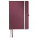 Leitz Style Notebook Hard Cover A5 ruled  garnet red - Outer carton of 5
