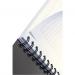 Leitz Office Notebook A4 ruled, wirebound with Polypropylene cover 90 sheets. Red - Outer carton of 5