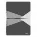 Leitz Office Notebook A4 ruled, wirebound with Polypropylene cover 90 sheets. Assorted - Outer carton of 5