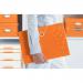 Leitz WOW Project File A4 Polypropylene 250 Sheet Capacity Orange Metallic