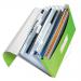 Leitz WOW Expanding File Organizer.  Polypropylene. 6 index compartments. A4. Green. - Outer carton of 5