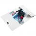 Leitz WOW 3-Flap Folder. Polypropylene. 150 sheet capacity. A4. White. - Outer carton of 10