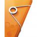 Leitz WOW 3 Flap Folder A4 Polypropylene 150 Sheet Capacity Orange Metallic