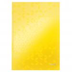 Leitz WOW Notebook A4 ruled with hardcover 80 sheets.  Yellow 46251016