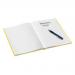 Leitz WOW Notebook A4 ruled with hardcover 80 sheets.  Yellow. - Outer carton of 6