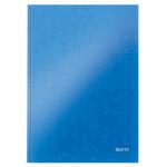 Leitz WOW Notebook A4 ruled with hardcover 80 sheets. Blue. - Outer carton of 6 46251036