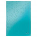 Leitz WOW Notebook A4 ruled with hardcover 80 sheets. Ice Blue - Outer carton of 6 46251051