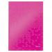 Leitz WOW Hard Cover Notebook, A4, squared, pink - Outer carton of 6