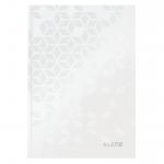 Leitz WOW Notebook A5 ruled with hardcover 80 sheets.  Pearl White - Outer carton of 6 46271001