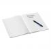 Leitz WOW Notebook A5 ruled with hardcover 80 sheets.  Pearl White - Outer carton of 6