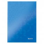 Leitz WOW Notebook A5 ruled with hardcover 80 sheets. Blue - Outer carton of 6 46271036