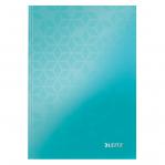 Leitz WOW Notebook A5 ruled with hardcover 80 sheets. Ice Blue - Outer carton of 6 46271051
