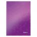 Leitz WOW Notebook A5 ruled with hardcover 80 sheets. Purple - Outer carton of 6