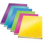 Leitz WOW Hard Cover Notepad, A5, Ruled, Assorted - Outer carton of 6 46272099