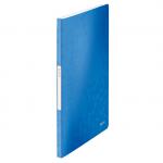 Leitz WOW Display Book Polypropylene. 20 pockets. 40 sheet capacity. A4. Blue - Outer carton of 10 46310036