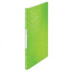 Leitz WOW Display Book Polypropylene. 20 pockets. 40 sheet capacity. A4. Green 46310054
