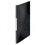 Leitz WOW Display Book Polypropylene. 20 pockets. 40 sheet capacity. A4. Black 46310095